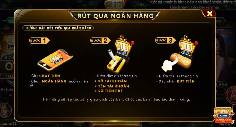 có những phương thức nạp rút tiền nào từ HitClub